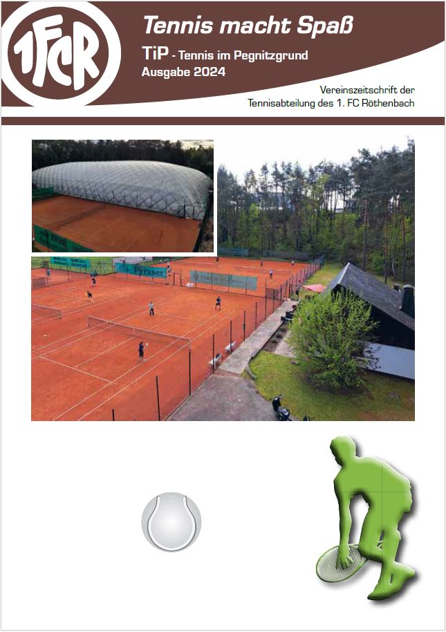 Titelseite der FCR-Abteilungszeitschrift "Tennis im Pegnitzgrund" TiP 2024